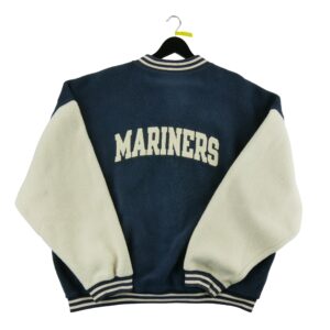 Blouson homme manches longues bleu MLB Col Rond Equipe Seattle Mariners