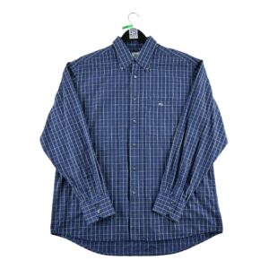 Chemise classiques homme manches longues marine Lacoste Motif a carreaux