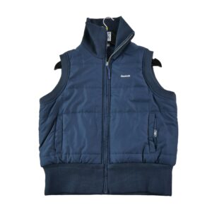 Doudoune enfant sans manches marine Reebok Col Montant