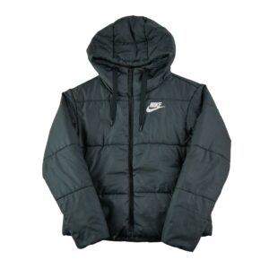 Doudoune femme manches longues noir Nike Col Montant