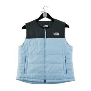 Doudoune femme sans manches bleu clair The North Face Col Rond