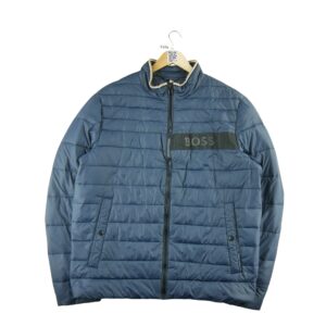 Doudoune homme manches longues marine Hugo Boss Col Montant