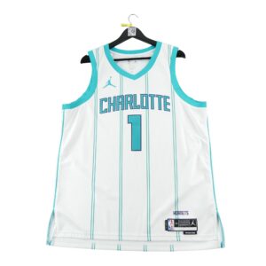 Maillot sans manches homme blanc Jordan Equipe Hornets de Charlotte