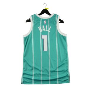 Maillot sans manches homme bleu clair Nike Equipe Hornets de Charlotte