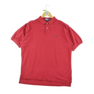 Polo manches courtes homme rouge Polo Ralph Lauren Col Polo
