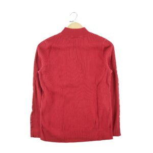 Pull femme manches longues rouge Lauren Ralph Lauren Col Montant