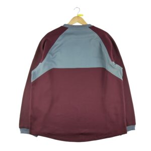 Pull homme manches longues bordeaux Adidas Col Rond
