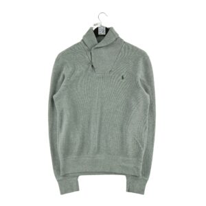 Pull homme manches longues gris Polo Ralph Lauren Motif chine Col Chale