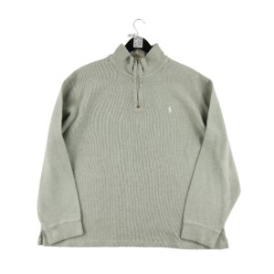 Pull homme manches longues gris Polo Ralph Lauren Motif chine Col Montant