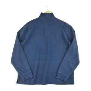 Pull homme manches longues marine Polo Ralph Lauren Col Montant