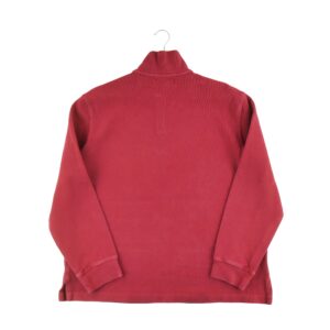 Pull homme manches longues rouge Polo Ralph Lauren Col Montant