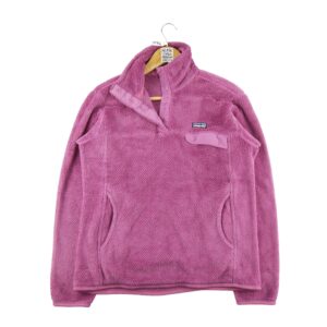 Pull polaires femme manches longues rose Patagonia Col Montant