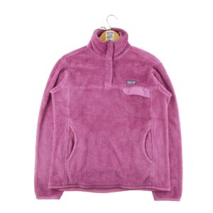 Pull polaires femme manches longues rose Patagonia Col Montant