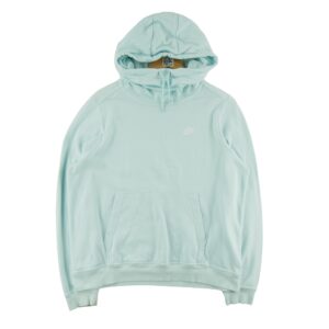 Sweat a capuche femme manches longues bleu clair Nike Col Montant