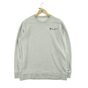Sweat homme manches longues gris Champion Motif chine Col Rond