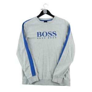 Sweat homme manches longues gris Hugo Boss Col Rond