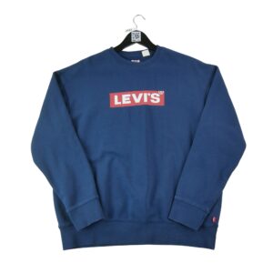 Sweat homme manches longues marine Levi Strauss Col Rond