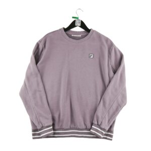 Sweat homme manches longues violet Fila Col Rond