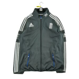 Veste de survetements homme manches longues gris Adidas Col Montant