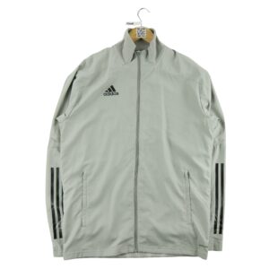 Veste de survetements homme manches longues gris Adidas Col Montant