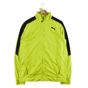 Veste de survetements homme manches longues jaune Puma Col Montant
