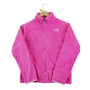 Veste polaires enfant manches longues rose The North Face Col Montant