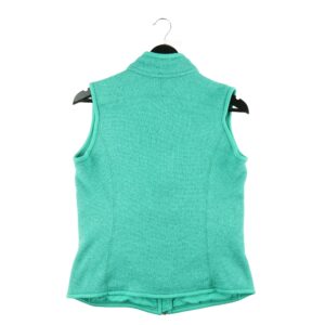 Veste polaires femme sans manches turquoise Patagonia Motif chine Col Montant