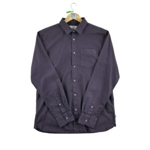 Chemise classiques homme manches longues violet Vintage