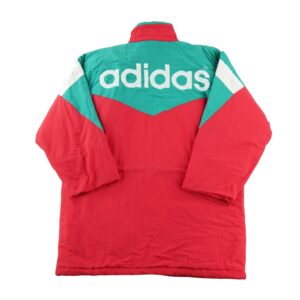 Doudoune homme manches longues rouge Adidas Col Montant