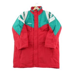 Doudoune homme manches longues rouge Adidas Col Montant