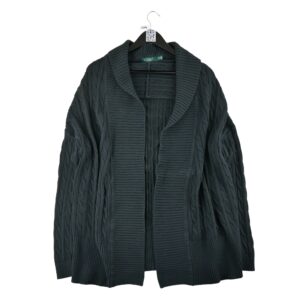 Gilet femme manches longues noir Lauren Ralph Lauren Col Chale