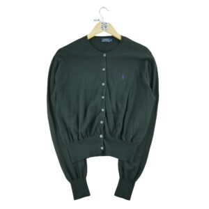 Gilet femme manches longues noir Polo Ralph Lauren Col Rond