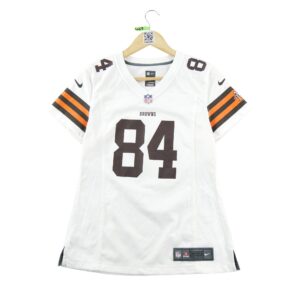 Maillot manches courtes femme blanc NFL Equipe Cleveland Browns