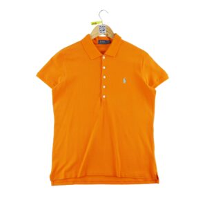 Polo manches courtes femme orange Polo Ralph Lauren Col Polo