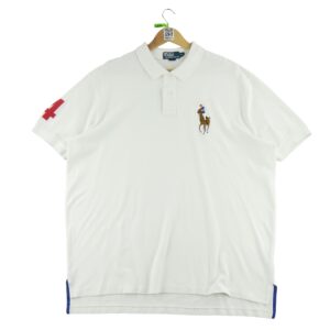 Polo manches courtes homme blanc Polo Ralph Lauren Col Polo