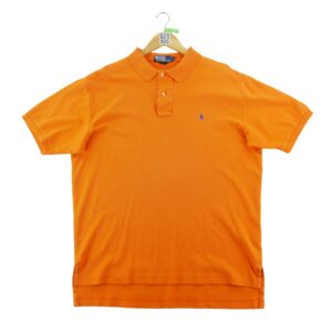Polo manches courtes homme orange Polo Ralph Lauren Col Polo