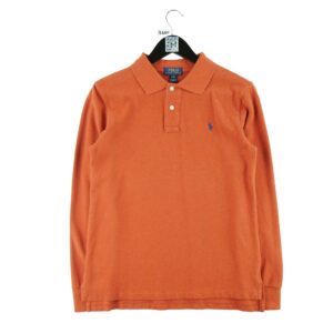 Polo manches longues enfant orange Polo Ralph Lauren Col Polo