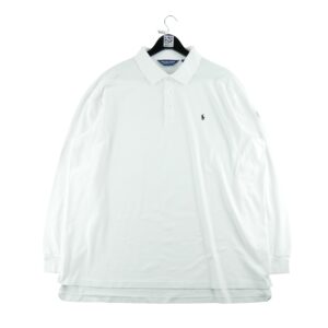 Polo manches longues homme blanc Polo Ralph Lauren Col Polo