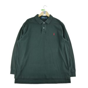 Polo manches longues homme noir Polo Ralph Lauren Col Polo
