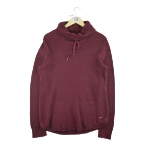 Pull femme manches longues bordeaux Lauren Ralph Lauren Col Roule