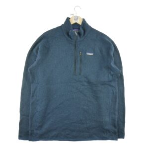 Pull polaires homme manches longues marine Patagonia Col Montant