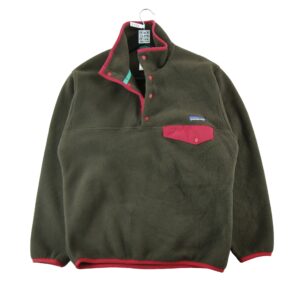 Pull polaires homme manches longues marron Patagonia Col Montant