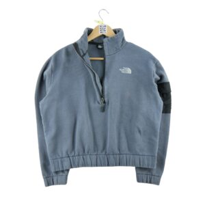 Sweat femme manches longues gris The North Face Col Montant