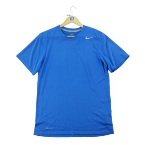 T shirt manches courtes homme bleu Nike Col Rond