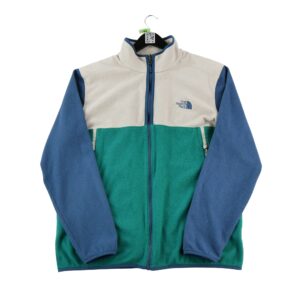 Veste polaires homme manches longues turquoise The North Face Col Montant