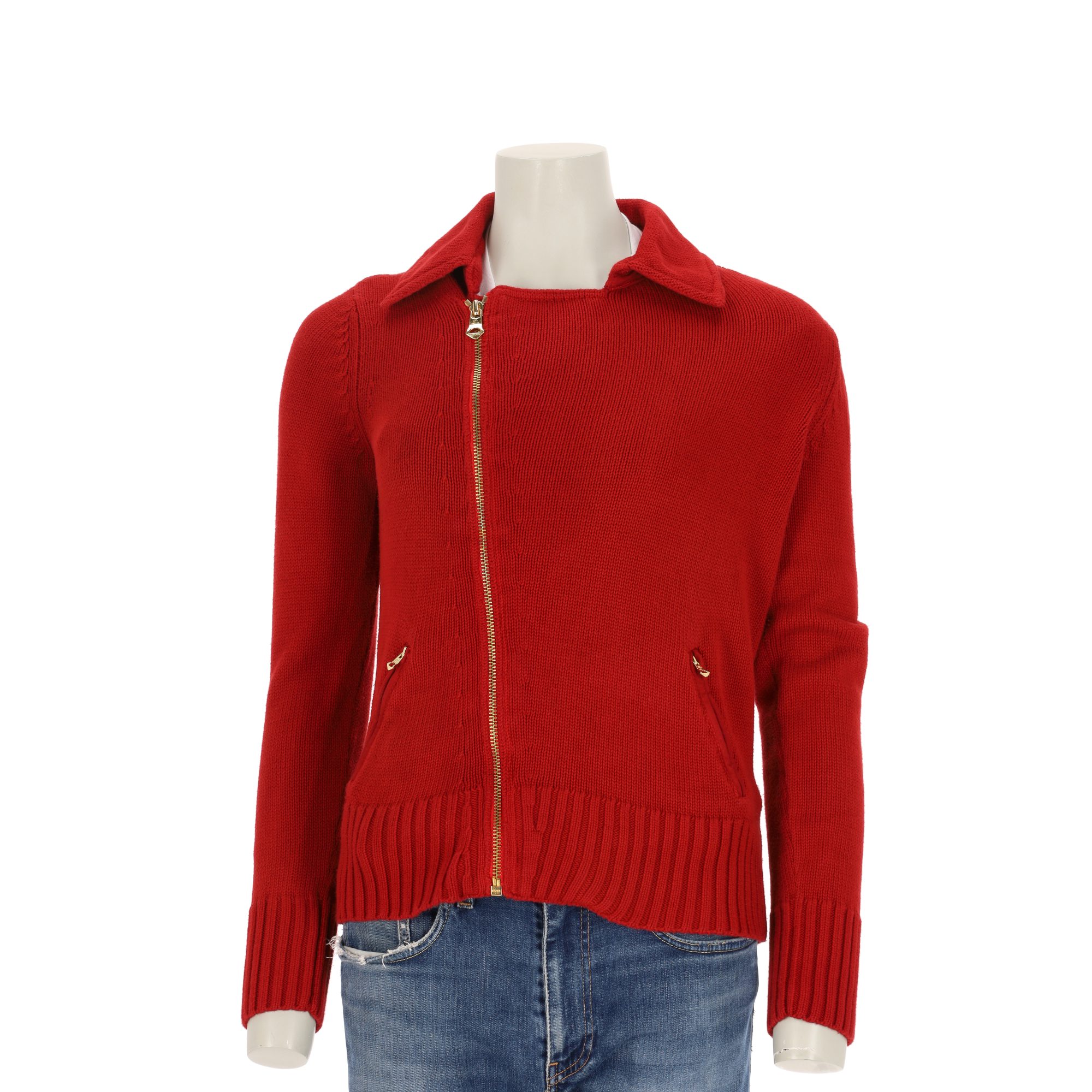 Lauren Ralph Lauren Pull Femme  full-zip Rouge - Bon état