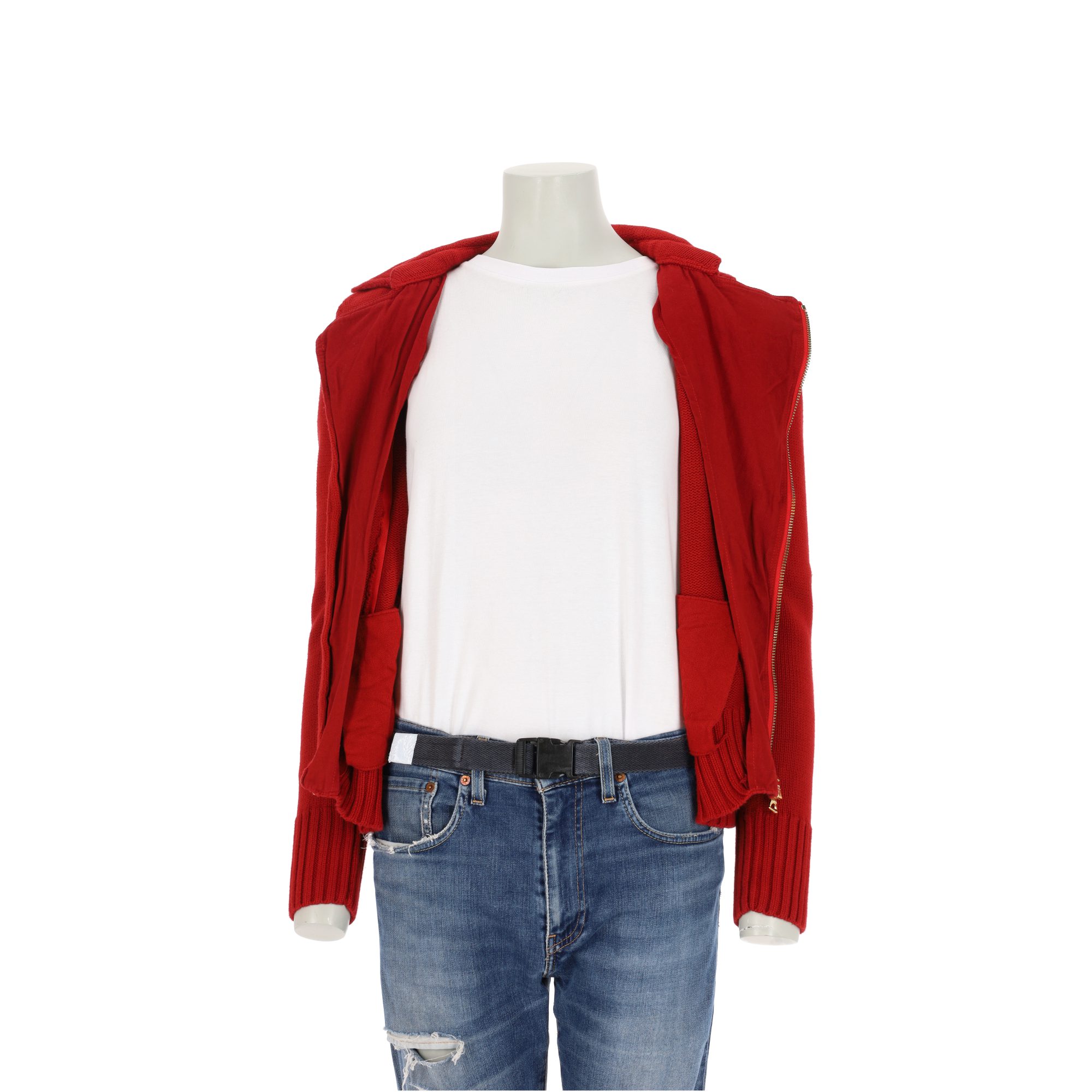 Pull Femme  full-zip Rouge 5
