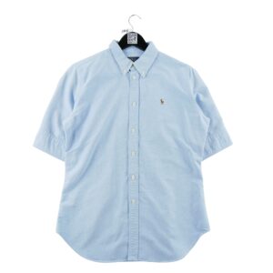 Chemise classiques femme manches courtes bleu Polo Ralph Lauren