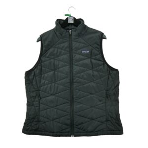 Doudoune femme sans manches noir Patagonia Col Montant