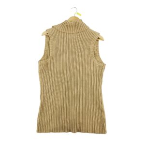 Gilet femme sans manches beige Lauren Ralph Lauren Col V